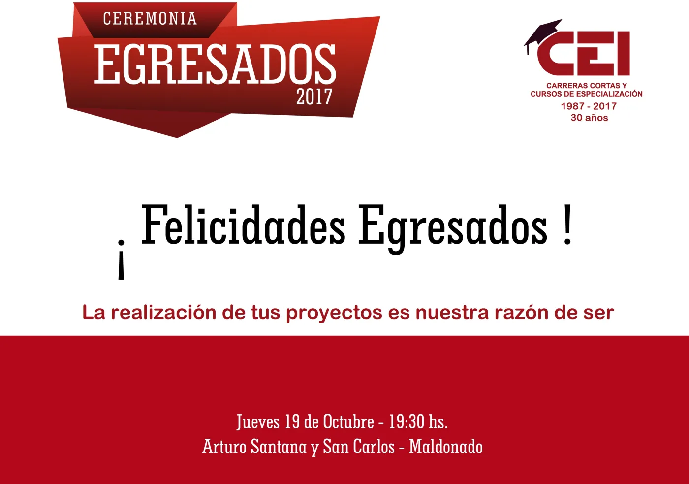 Ceremonia de Reconocimiento a Egresados 2017
